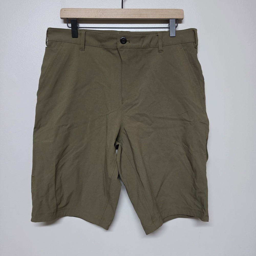 Kitsbow Haskell Mountain Bike Short Green Men's 34 Outdoor Hiking Gorpcore